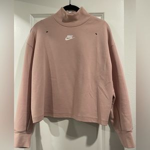 Women’s Nike Tech Pull Over Cropped Oversized Hoodie size XS